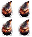 Red Phoenix Cremation Urn for ashes