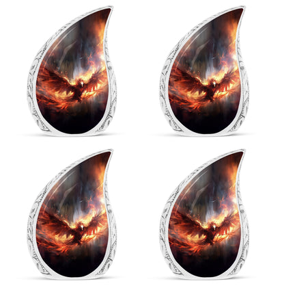 Red Phoenix Cremation Urn for ashes