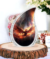 Red Phoenix Cremation Urn for ashes