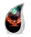 Aluminium White Phoenix Memorial Urn.