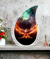 Aluminium White Phoenix Memorial Urn.