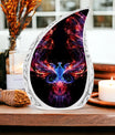 Colorful 3-inch phoenix designed cremation urn