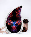 Colorful 3-inch phoenix designed cremation urn