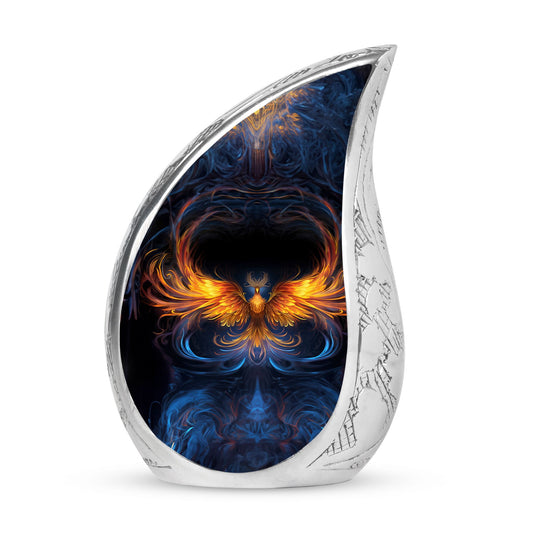 3-inch Yellow Phoenix Classic Urn for Mother's Ashes.