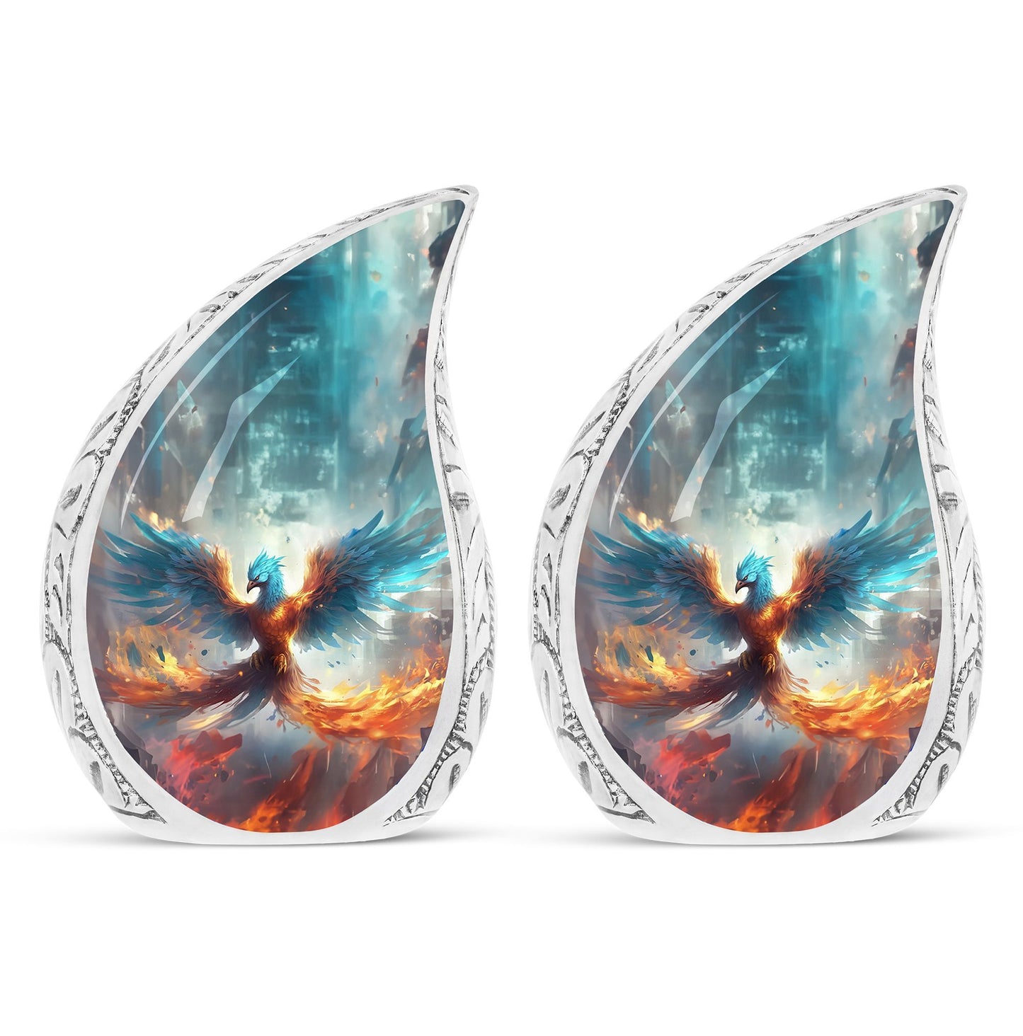 Blue Phoenix classic Cremation urn