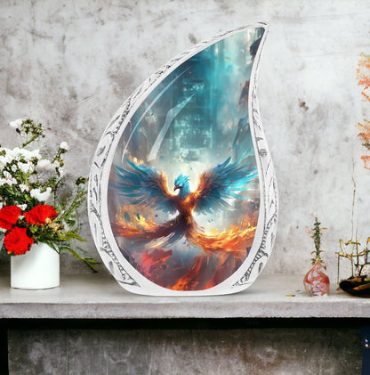 Blue Phoenix classic Cremation urn