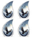 Classic design 3 inch flying eagle urn for human ashes.