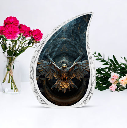3 inch Classic Aluminium Eagle Guarding Urn