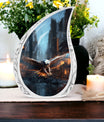3-Inch Classic Eagle Cremation Urn made of Aluminium
