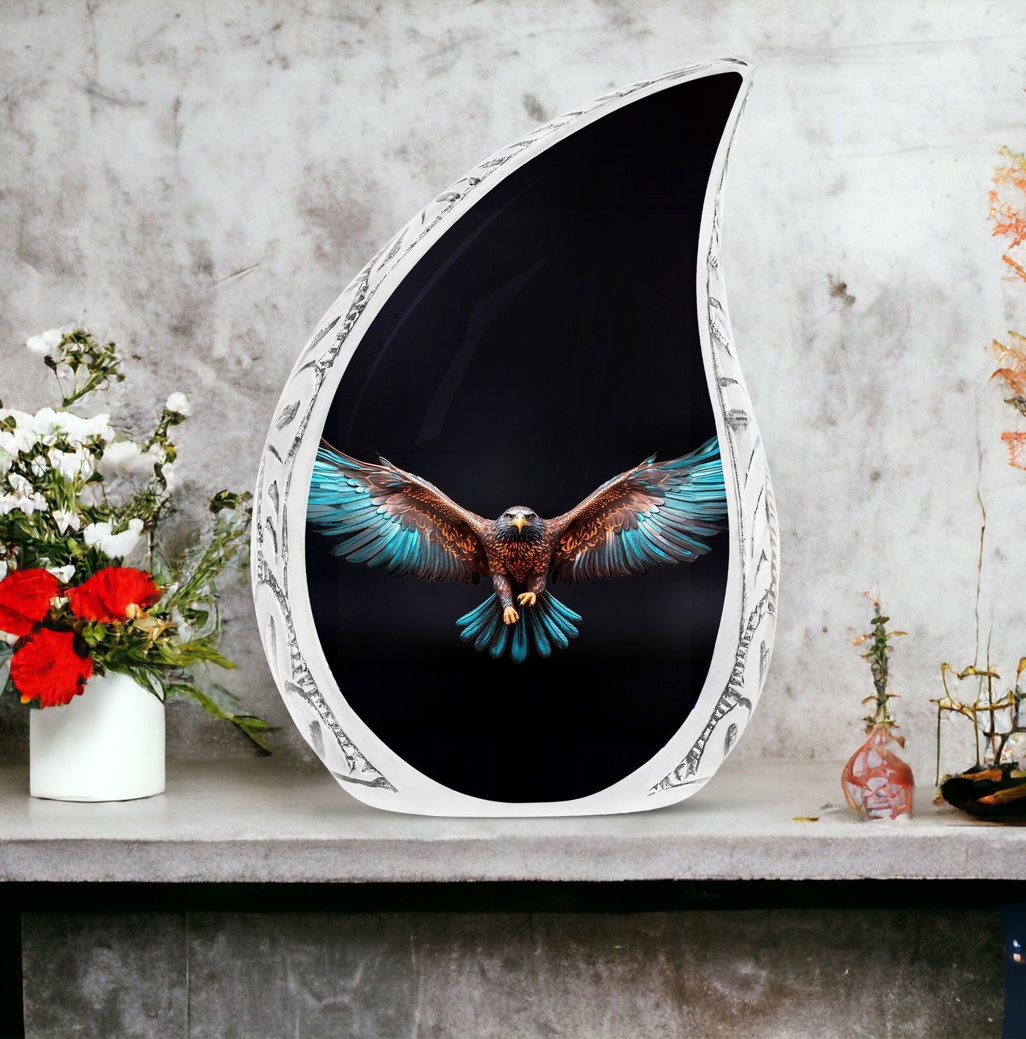 Classic 3 Inch Eagle Spreading Wings Cremation Urn