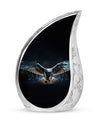 Classic Design Eagle Urn, Personalized Aluminium Cremation Urn.