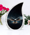 Classic Design Eagle Urn, Personalized Aluminium Cremation Urn.
