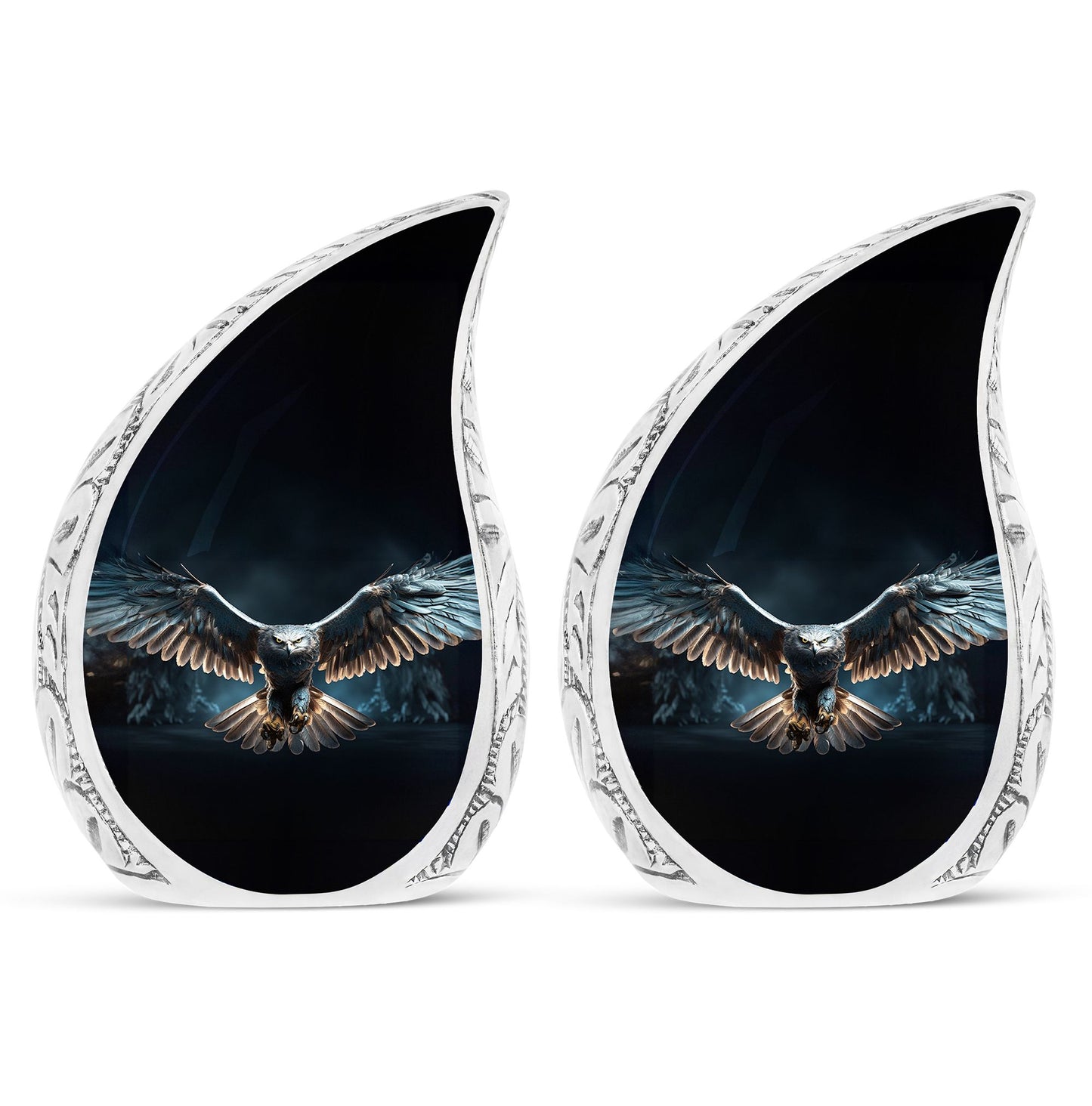 Classic Design Eagle Urn, Personalized Aluminium Cremation Urn.
