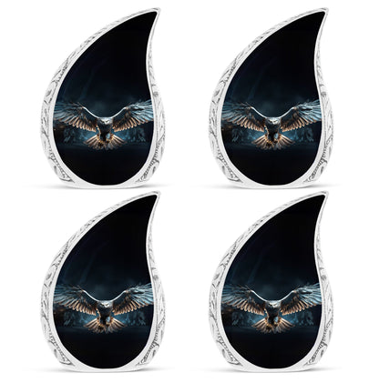 Classic Design Eagle Urn, Personalized Aluminium Cremation Urn.