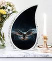 Classic Design Eagle Urn, Personalized Aluminium Cremation Urn.