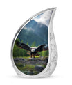 Eagle Urn for Ashes, made from Aluminium.