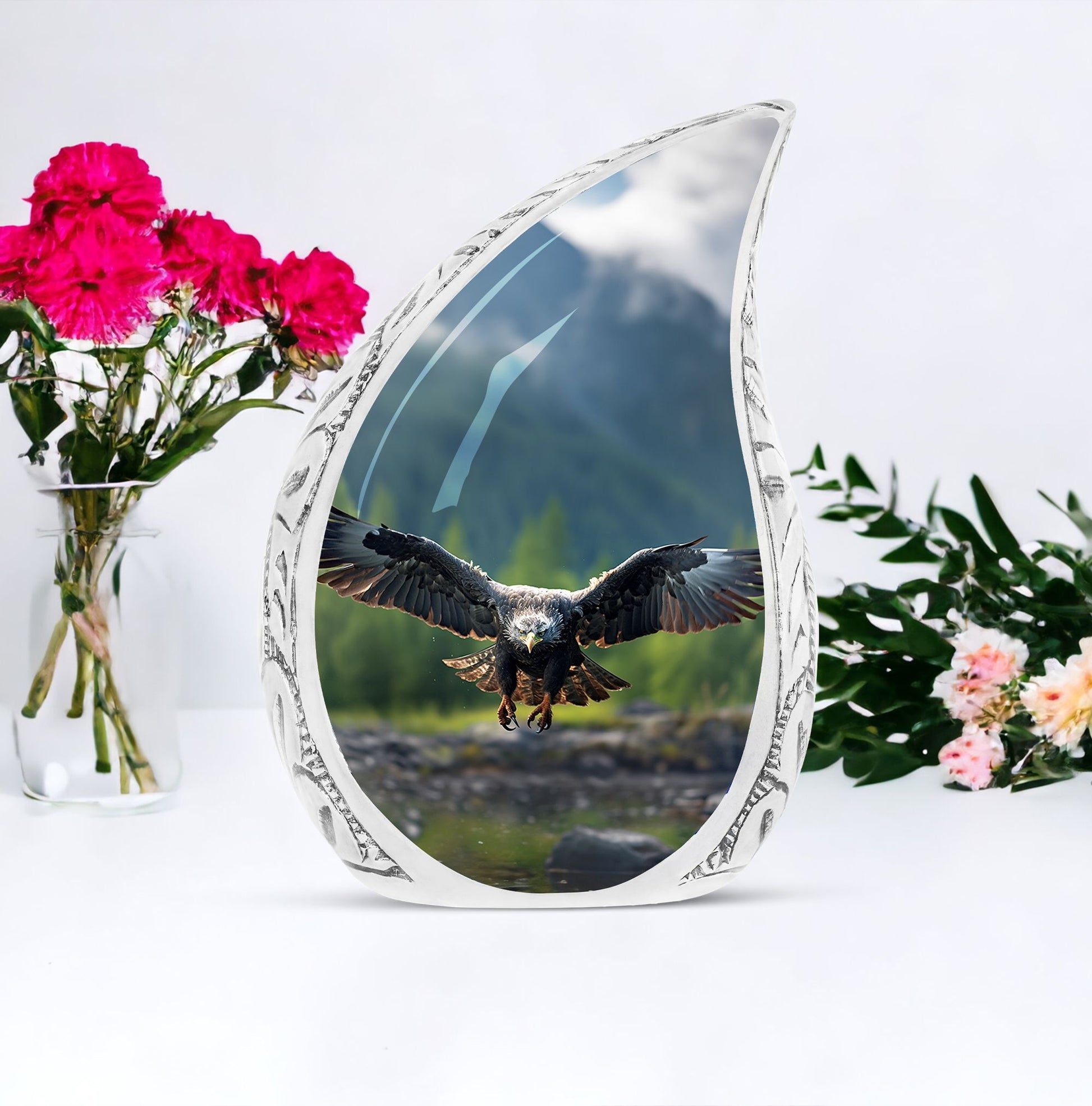 Eagle Urn for Ashes, made from Aluminium.