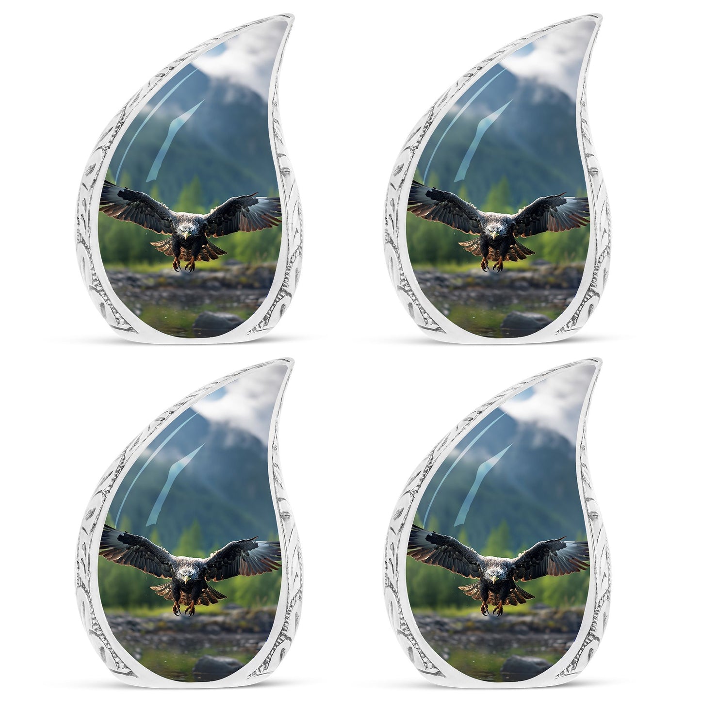 Eagle Urn for Ashes, made from Aluminium.