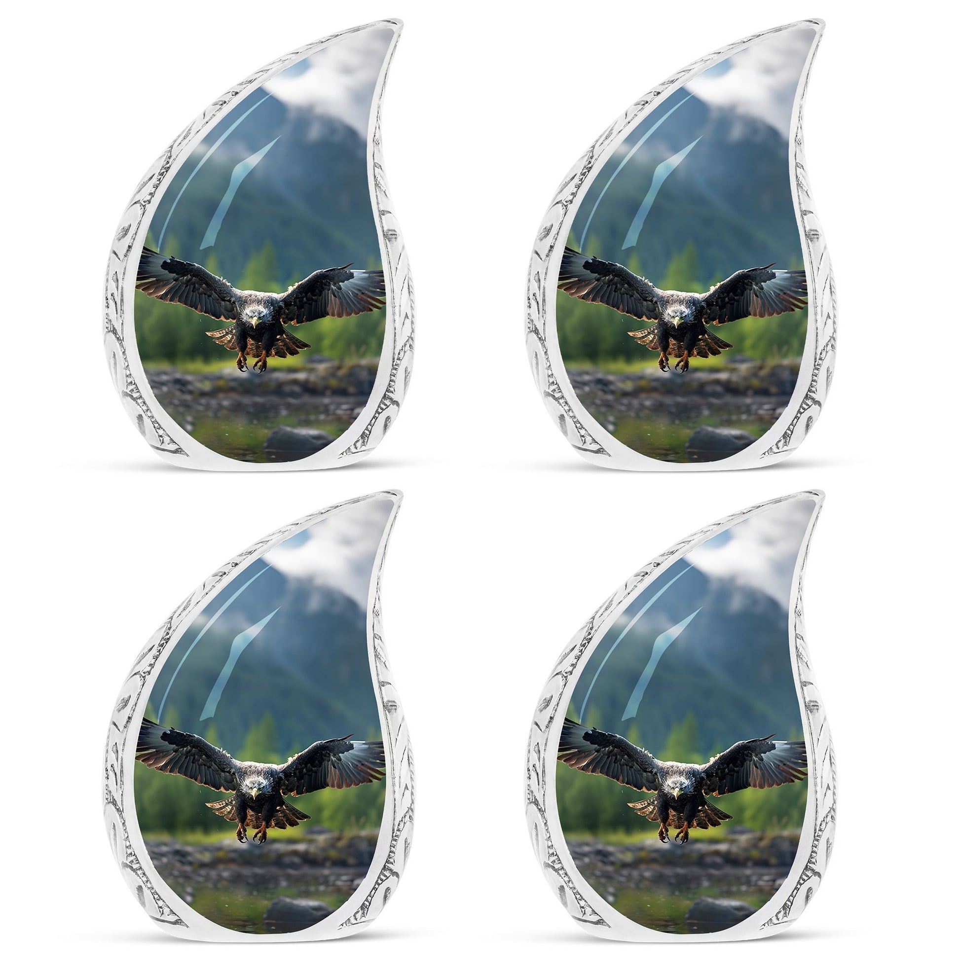 Eagle Urn for Ashes, made from Aluminium.