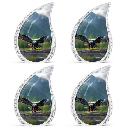 Eagle Urn for Ashes, made from Aluminium.