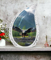Eagle Urn for Ashes, made from Aluminium.