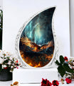Classic Eagle Urn for human cremation ashes containment