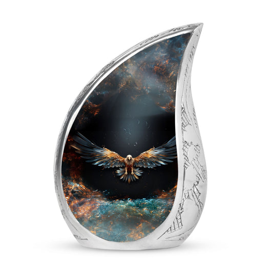 Classic 3-inch Eagle Cremation Urn For Storing Human Ashes.