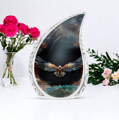 Classic 3-inch Eagle Cremation Urn For Storing Human Ashes.