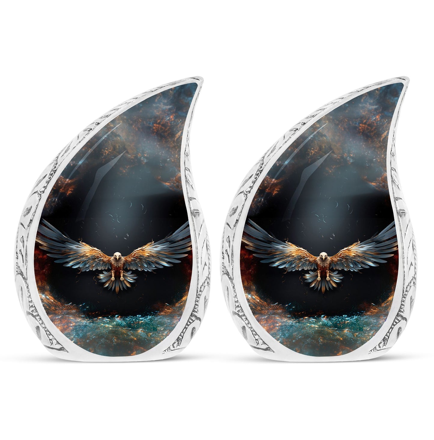 Classic 3-inch Eagle Cremation Urn For Storing Human Ashes.