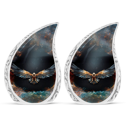 Classic 3-inch Eagle Cremation Urn For Storing Human Ashes.
