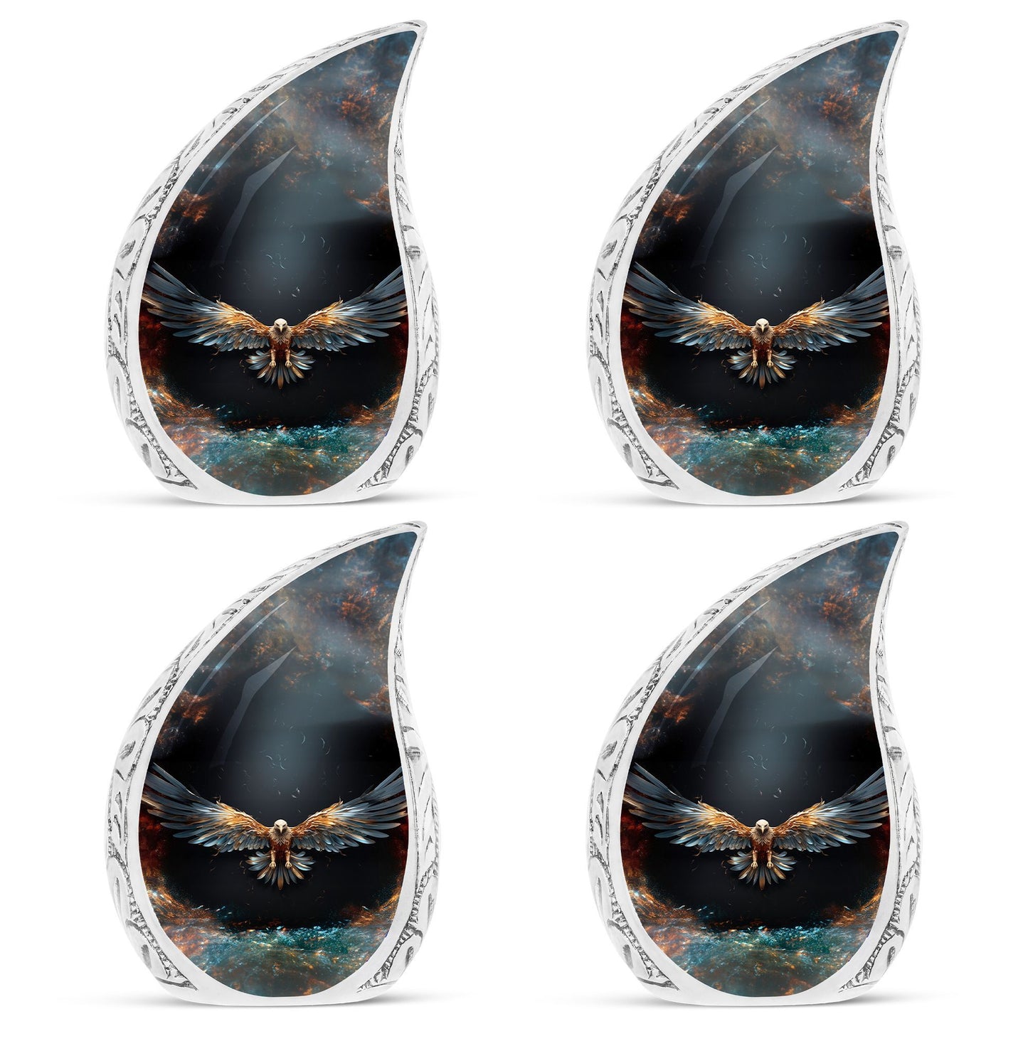 Classic 3-inch Eagle Cremation Urn For Storing Human Ashes.