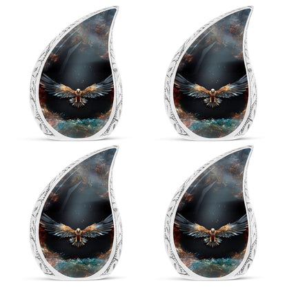Classic 3-inch Eagle Cremation Urn For Storing Human Ashes.