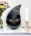 Classic 3-inch Eagle Cremation Urn For Storing Human Ashes.
