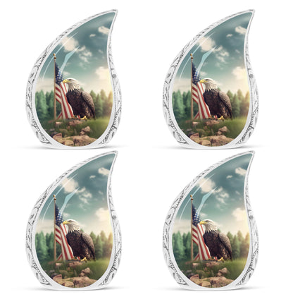 Elegant 10-inch Eagle Cremation Urn; large
