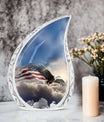 Eagle Memorial Urn designed for ashes.