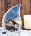 Eagle Memorial Urn designed for ashes.