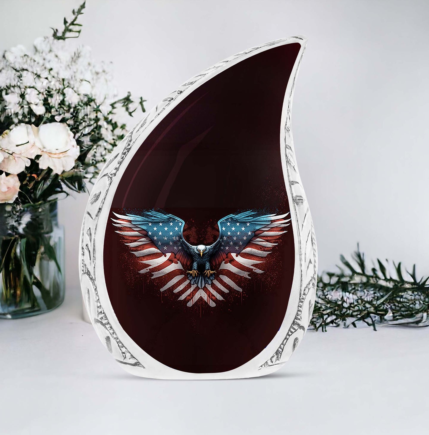 Classic Aluminium Eagle Urn for Human Ashes