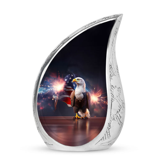 Classic 3-inch personalized Eagle Urn.