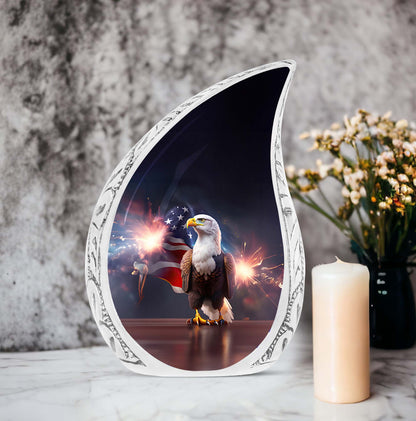 Classic 3-inch personalized Eagle Urn.