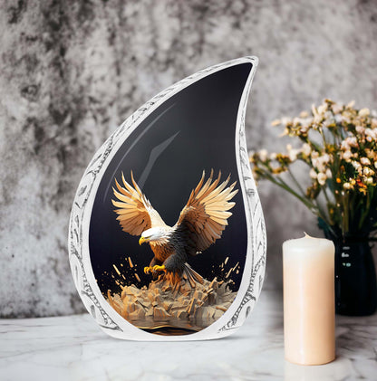 Classic large Eagle Cremation urn, suitable for burial