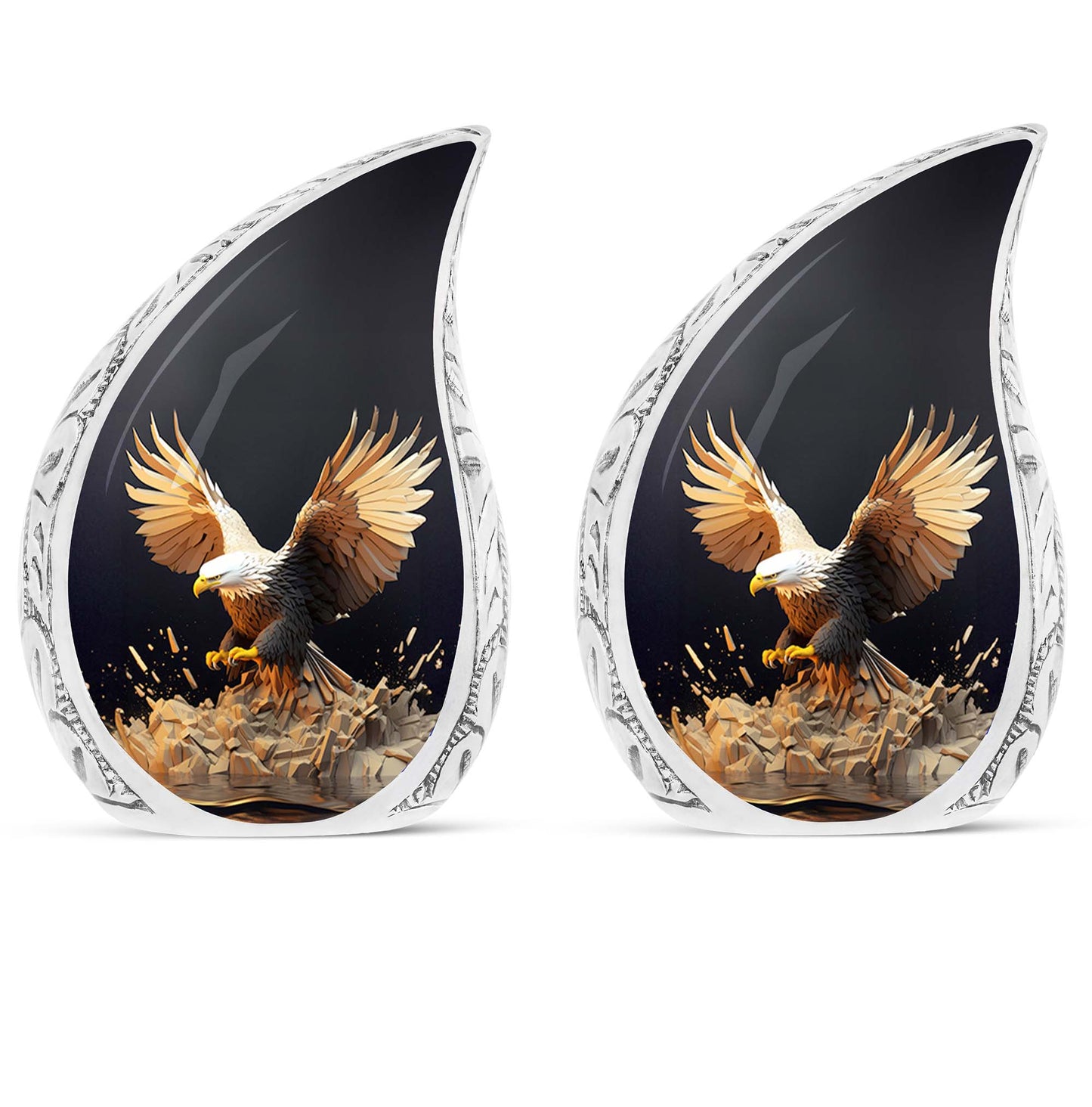 Classic large Eagle Cremation urn, suitable for burial