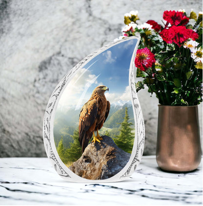 Classic 3-inch Eagle Memorial Urn for cremation.