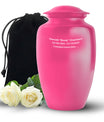Bright Pink Large Customizable Cremation Urn for Adult Human Ashes