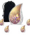 purple Butterfly & flower Urn - Sunset Memorial Urn For Funeral