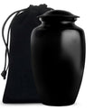 Black Personalized Urn - Beautifully Handcrafted Urns For Human Ashes