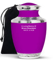 Purple Customizable Urn for Ashes – Personalized Purple Memorial Urn