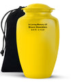 Plain Gold Custom Urn for Ashes – Personalized Urn For Funeral Ashes