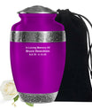 Purple Customizable Urn for Ashes – Personalized Purple Memorial Urn