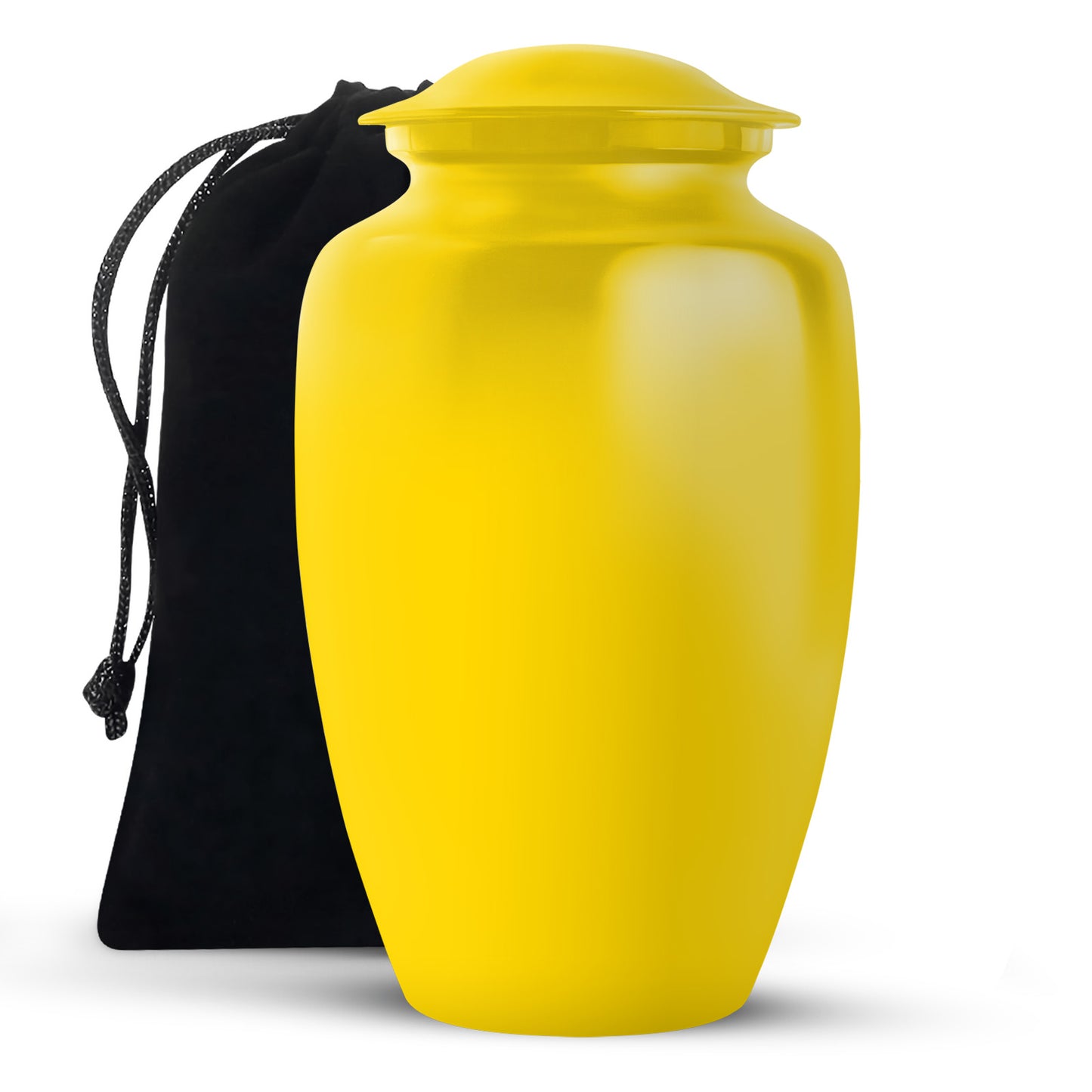 Gold Personalized Artistic Cremation Urn for Human Ashes - 10-inch, 200 cu in - Yatskia