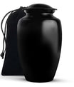 Black Custom Cremation Urn for Ashes - Customizable Urns For Ashes